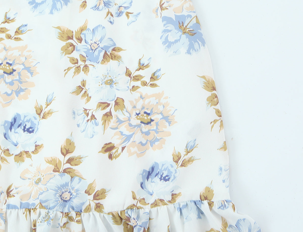 Women's Floral Ruffle Vacation Dress