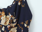 Women's Spaghetti-Strap Floral Smocked Ruffle A-Line Mini Dress