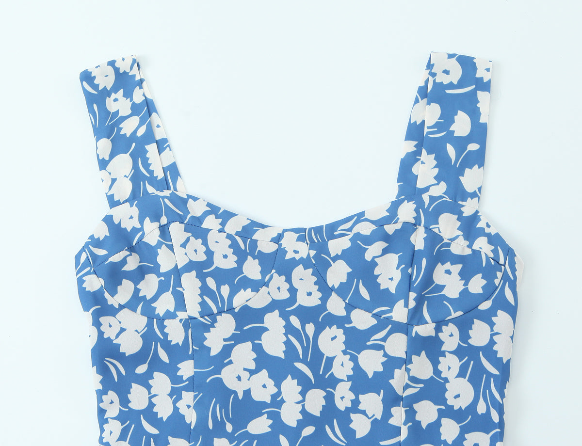 Women's Floral Printed A-Line Mini Dress
