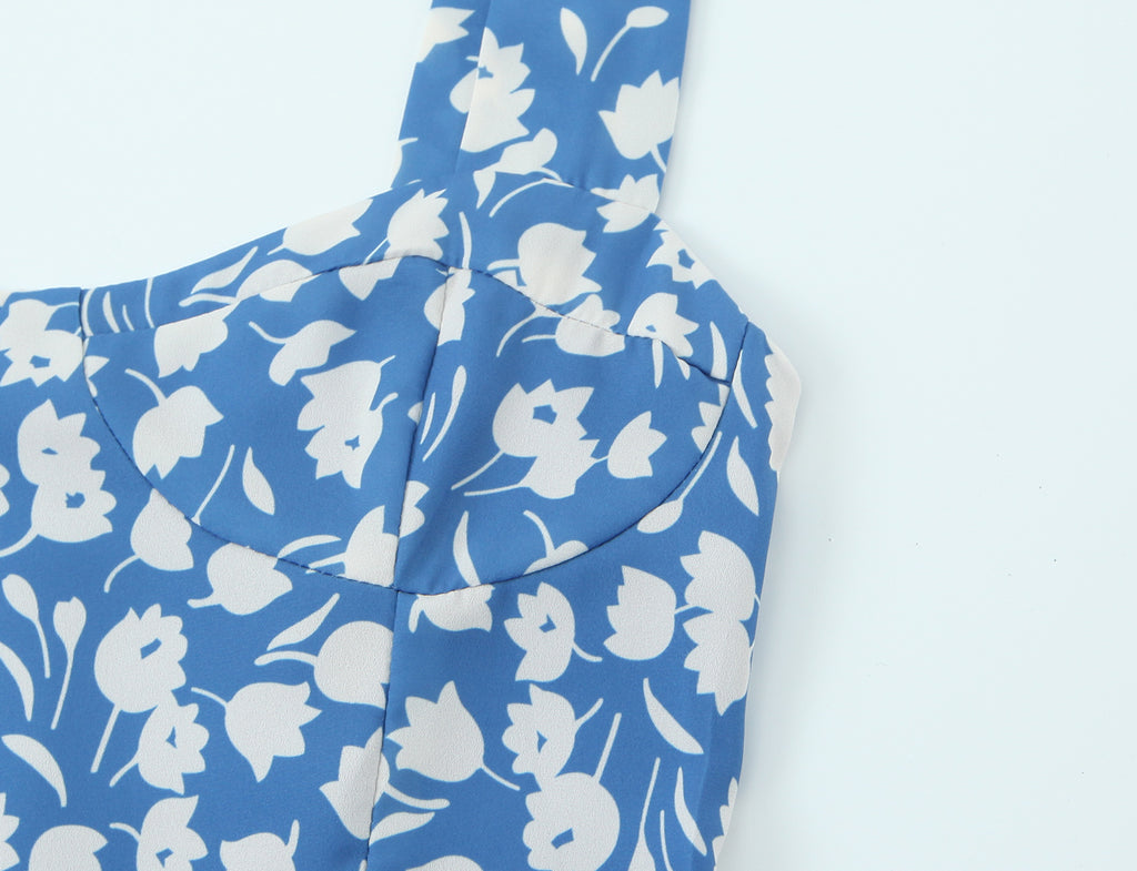 Women's Floral Printed A-Line Mini Dress