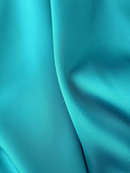 Satin One-Shoulder Ruffle Maxi Dress