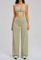 Cross-Waist Yoga Activewear Set
