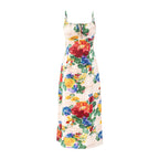Women's Floral Spaghetti-Strap Backless Mini Dress