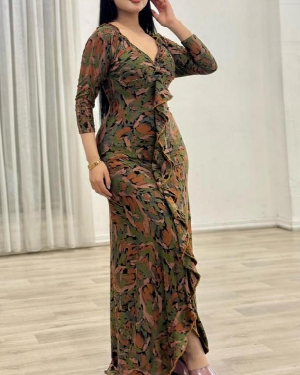 Women's Floral Chiffon Dress