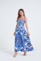 Women's 's Printed Sleeveless Maxi Dress