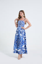 Women's 's Printed Sleeveless Maxi Dress