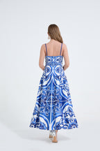Women's 's Printed Sleeveless Maxi Dress