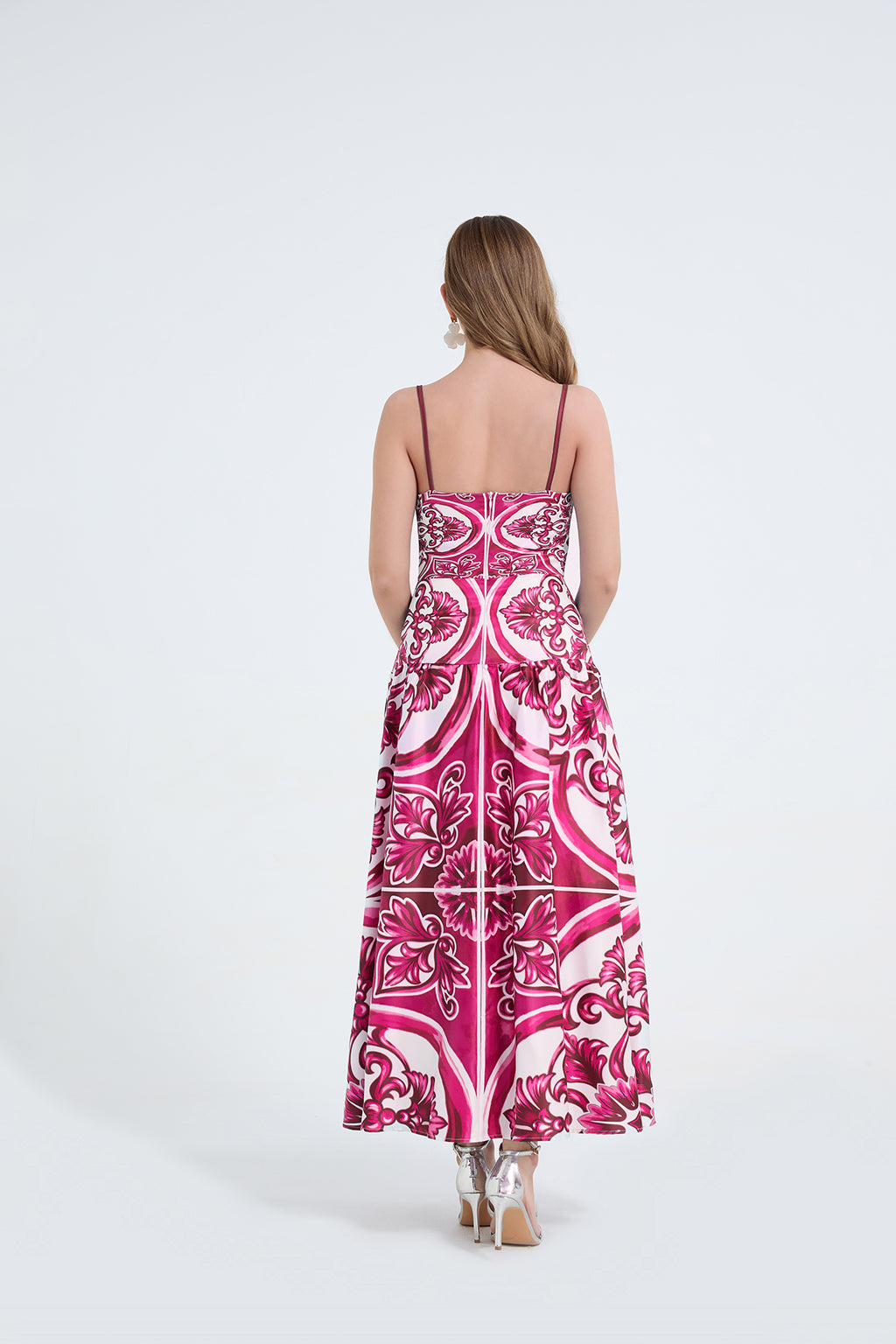 Women's 's Printed Sleeveless Maxi Dress