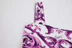 Women's Printed V-Neck Sleeveless Dress
