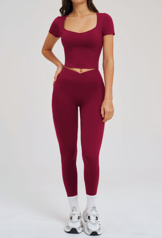 Yoga Suit Tight Casual Set Outdoor Running Workout Exercise Outfit