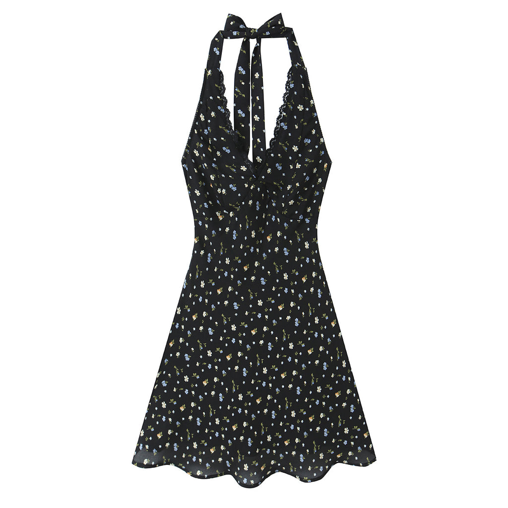 Women's Lace Backless Dress