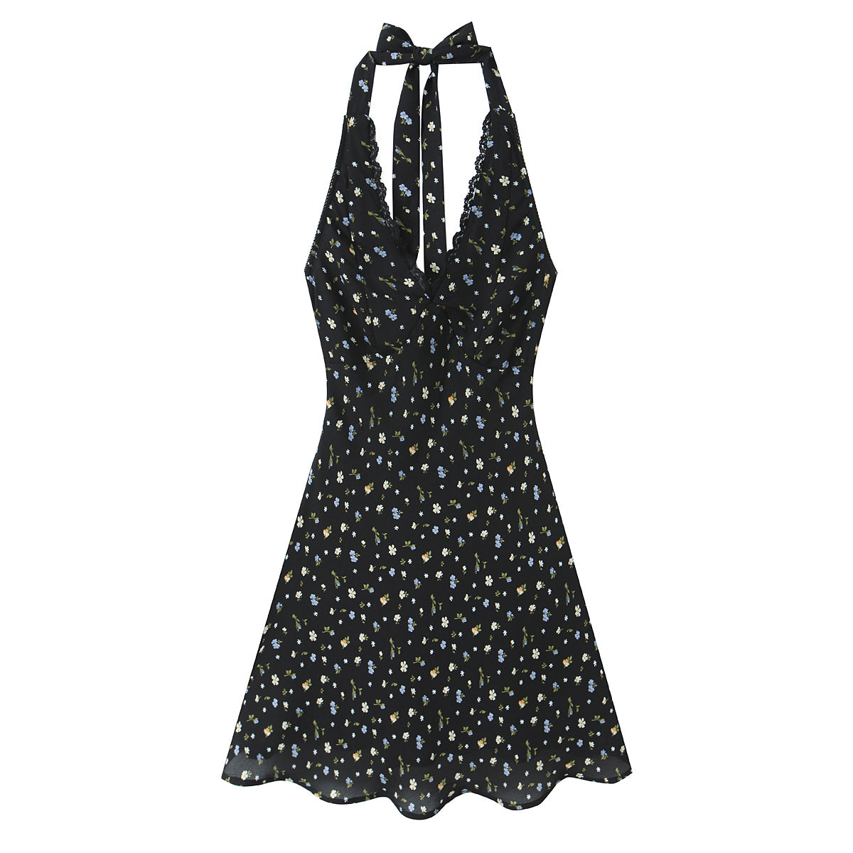 Women's Lace Backless Dress