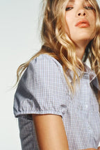 Women's Plaid Stretch Poplin Shirt