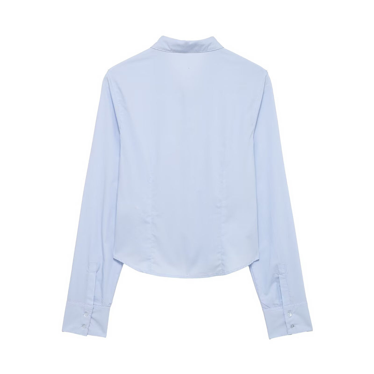 Women's Elastic Pleated Poplin Shirt