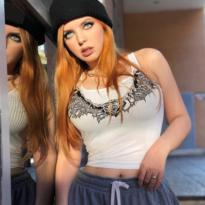 Women's Animal Print Vest Autumn Winter Clothing Top Stall