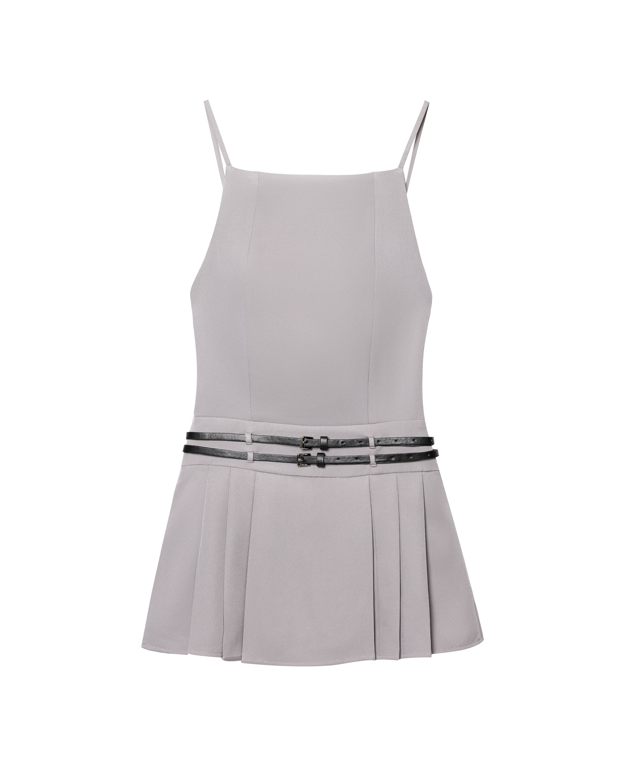 Women's Backless Pleated Dress