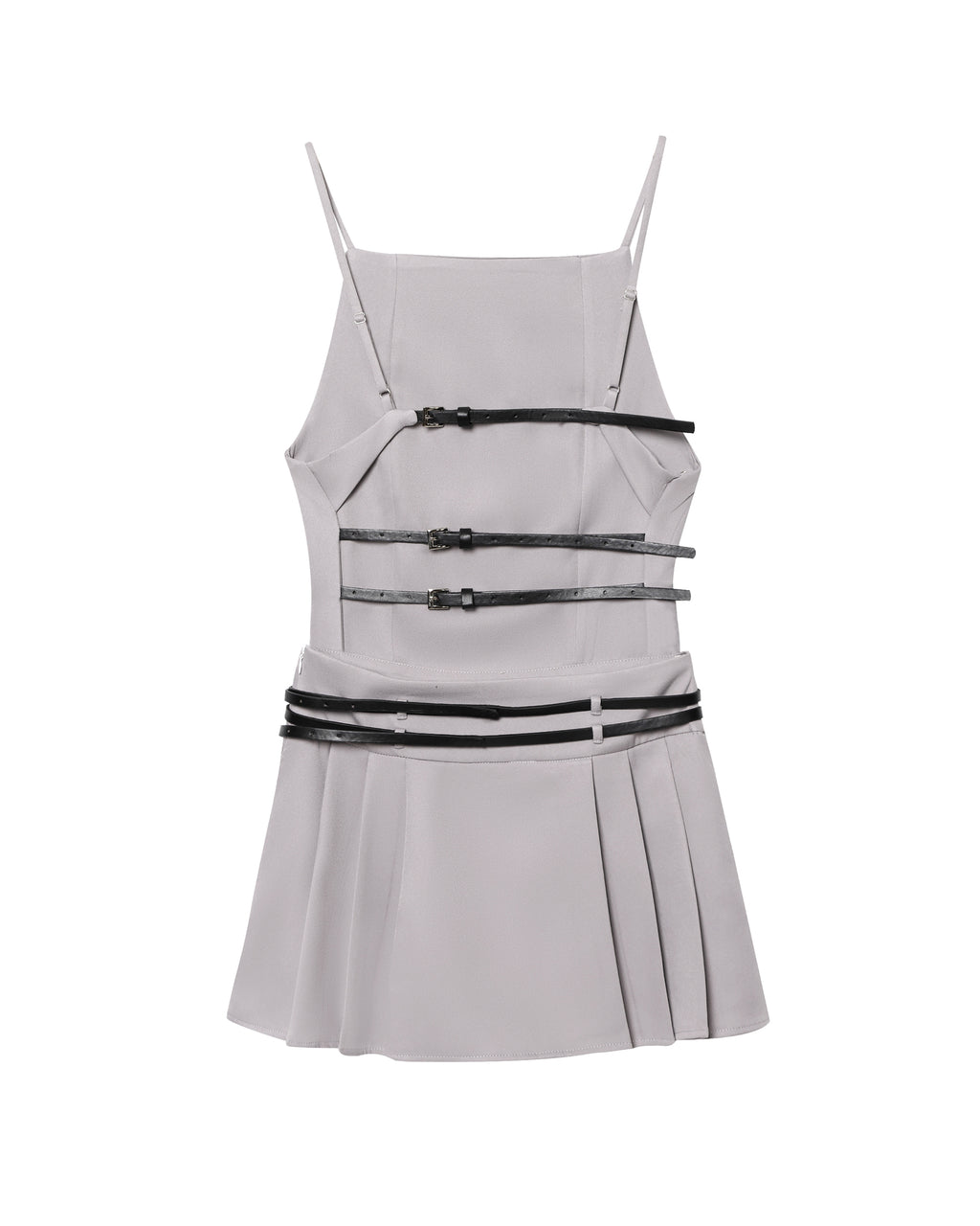 Women's Backless Pleated Dress