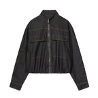 Stand Collar Quilted Jacket Coat Trousers