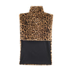 Women's Leopard Print High-Neck Tank Top