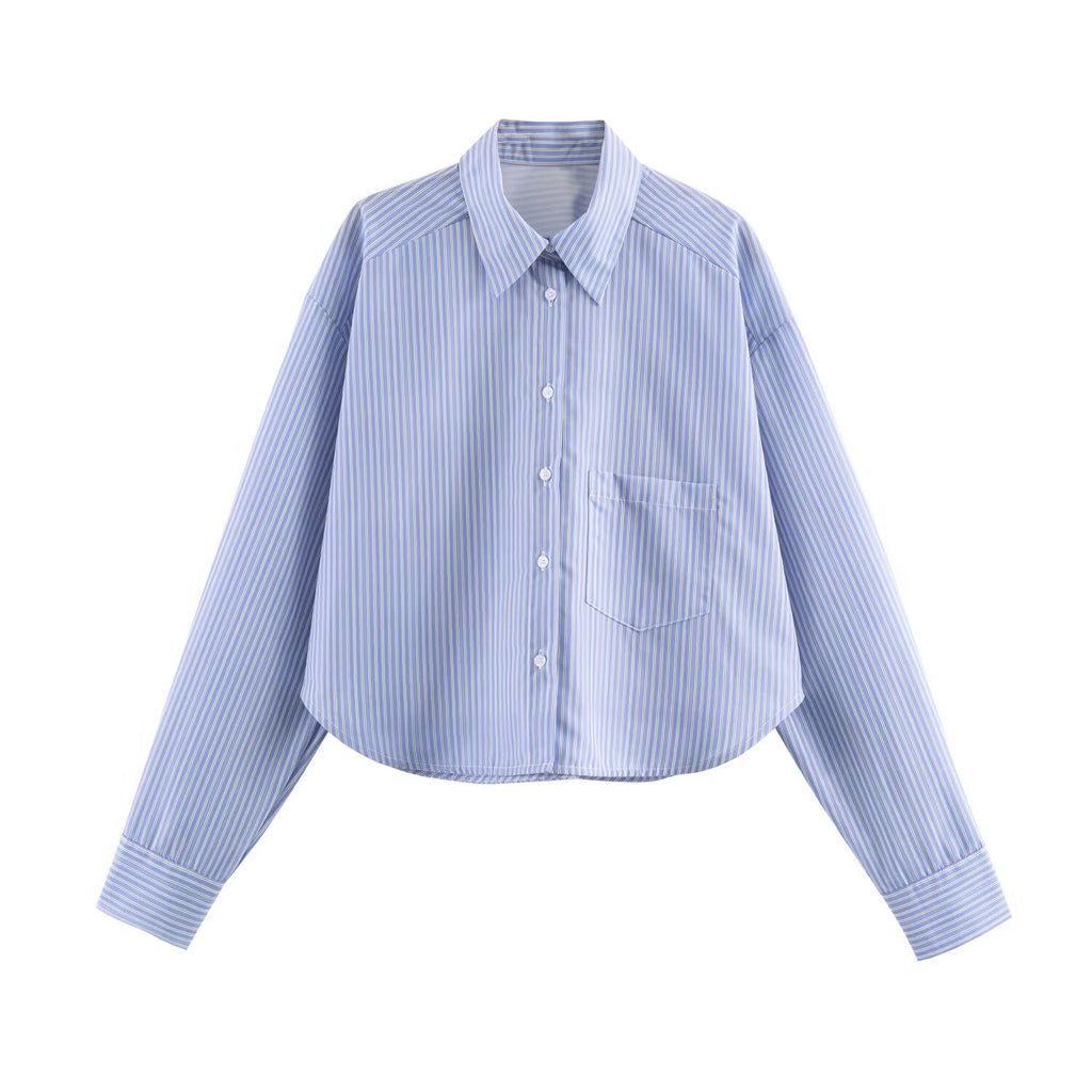 Women's Clothing Top Product Casual Poplin Shirt