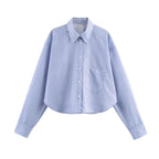 Women's Clothing Top Product Casual Poplin Shirt