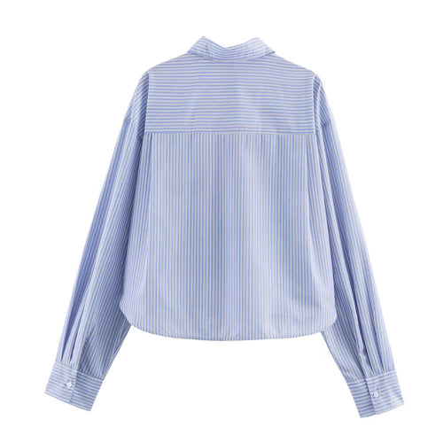 Women Clothing Top Product Casual Poplin Shirt