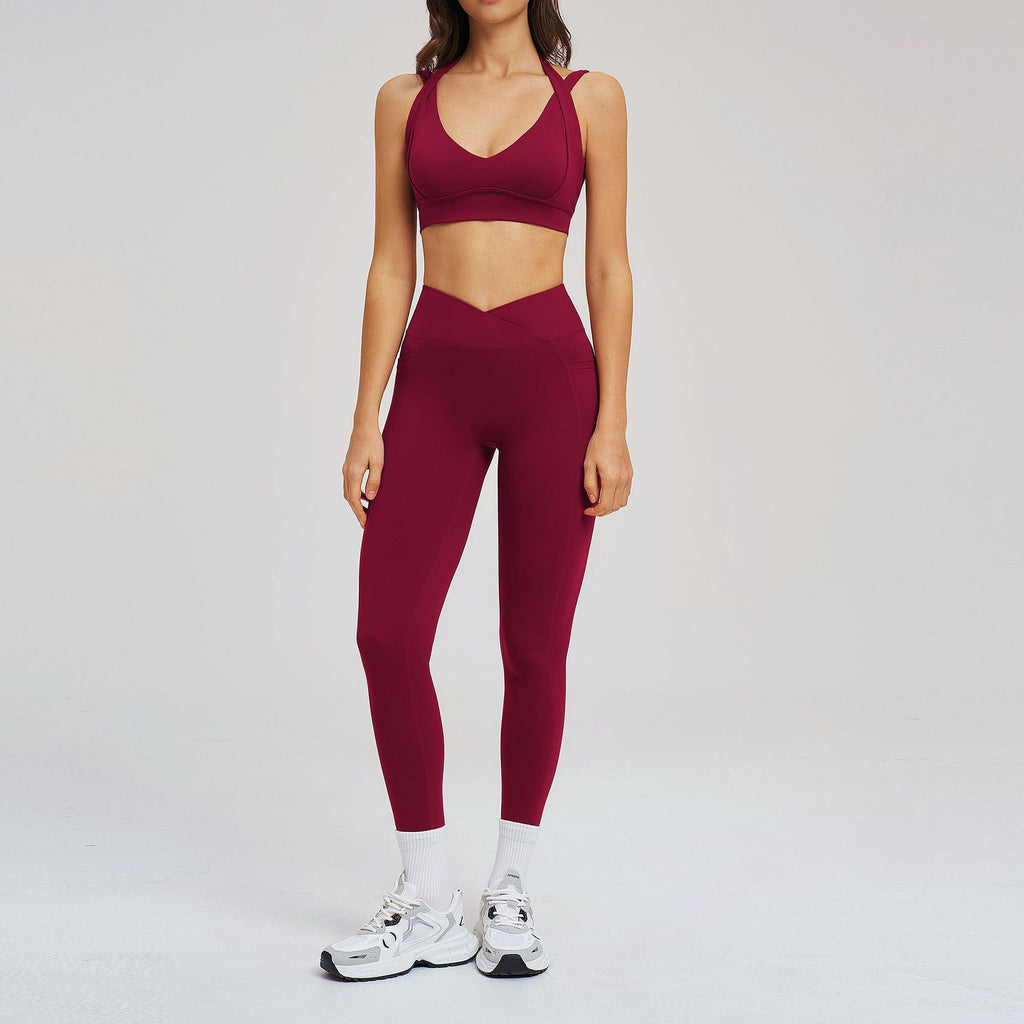 Yoga Tight Back Yoga Clothes Casual Running Sports Set