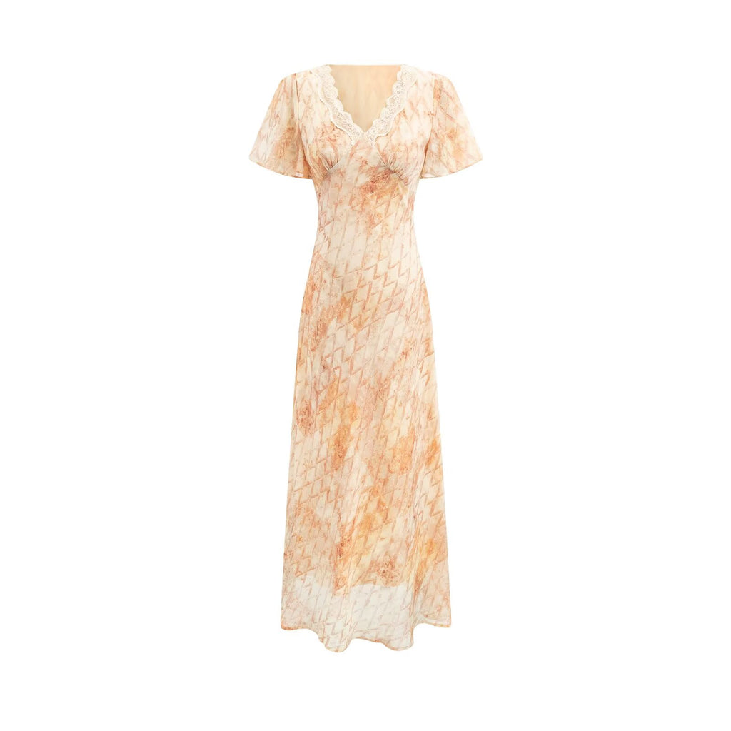 Women's Lace Short Sleeve Dress