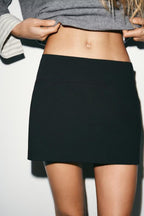 Women's Clothing Minimalist All Match Solid Color High Waist Culottes