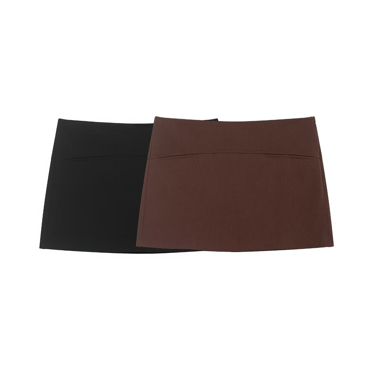 Women's Clothing Minimalist All Match Solid Color High Waist Culottes