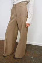 Women Clothing Slim Blazer Edge Lines Trousers