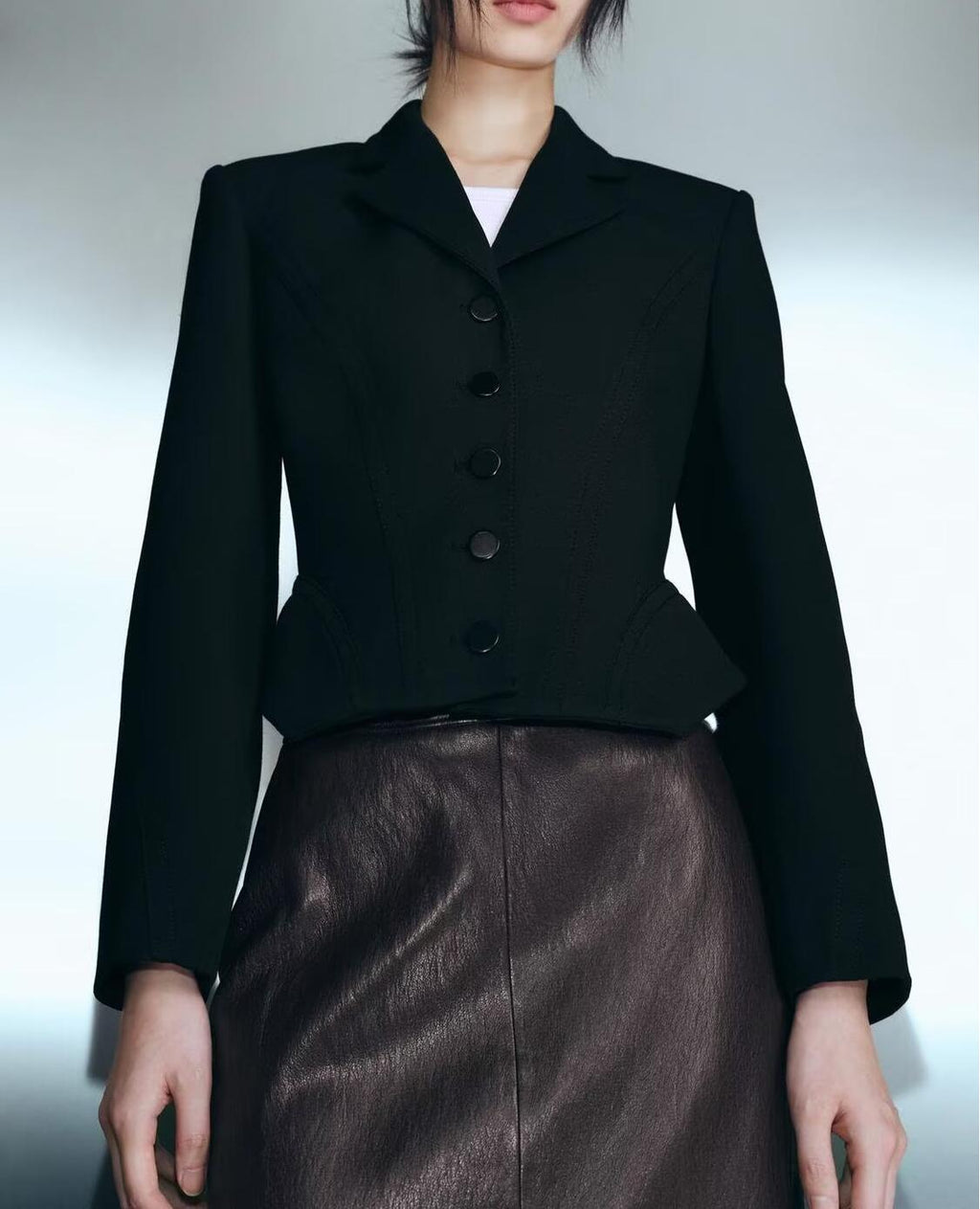 Women Clothing Spring Seizure Line Short Suit Bell Bottom Pants