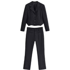 Women Clothing Spring Seizure Line Short Suit Bell Bottom Pants