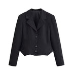 Women Clothing Spring Seizure Line Short Suit Bell Bottom Pants