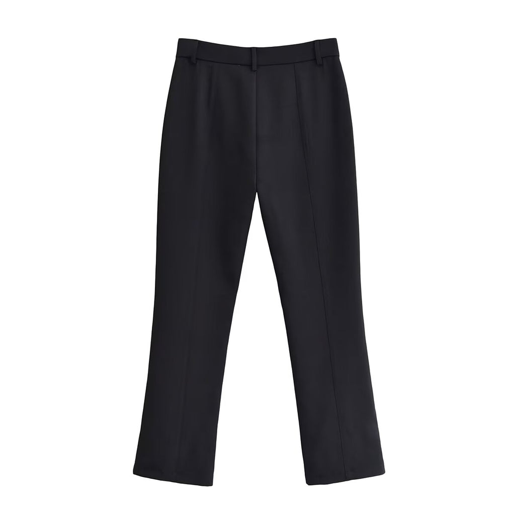 Women Clothing Spring Seizure Line Short Suit Bell Bottom Pants