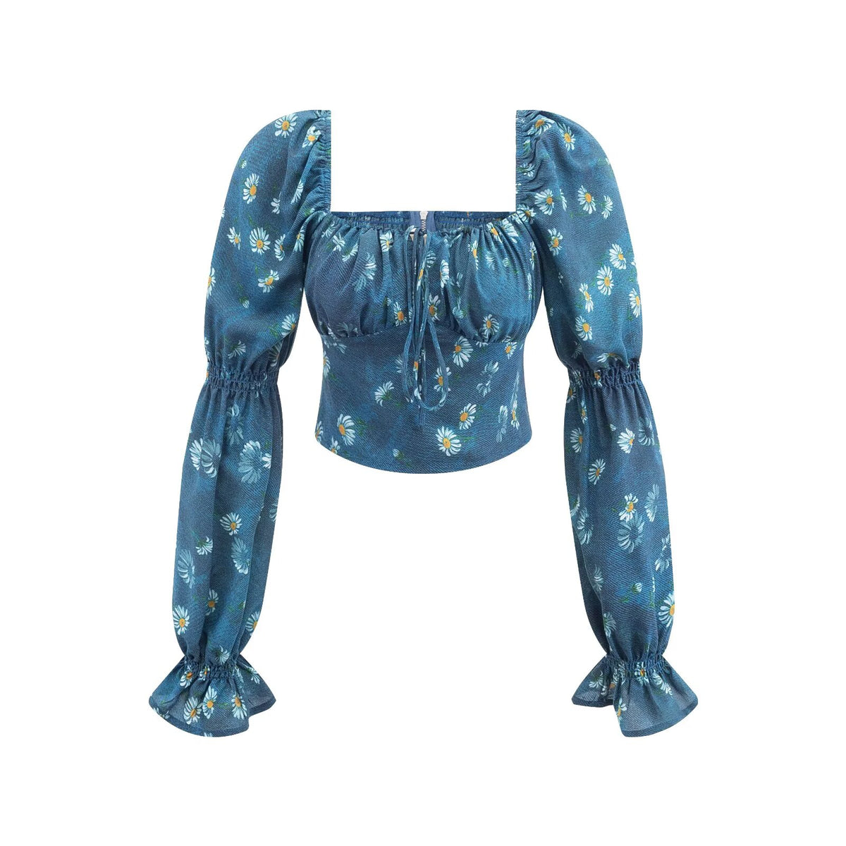 Blue background print