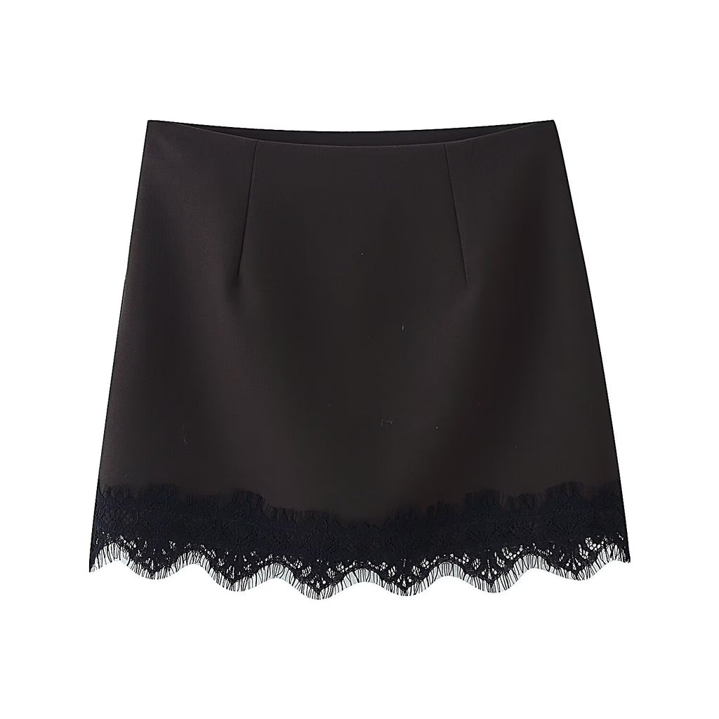 Women's Lace-Hem Culottes