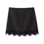 Women's Lace-Hem Culottes