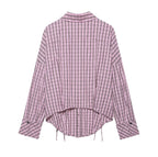 Women's Women Clothing Idle Multiple Wear Plaid Shirt