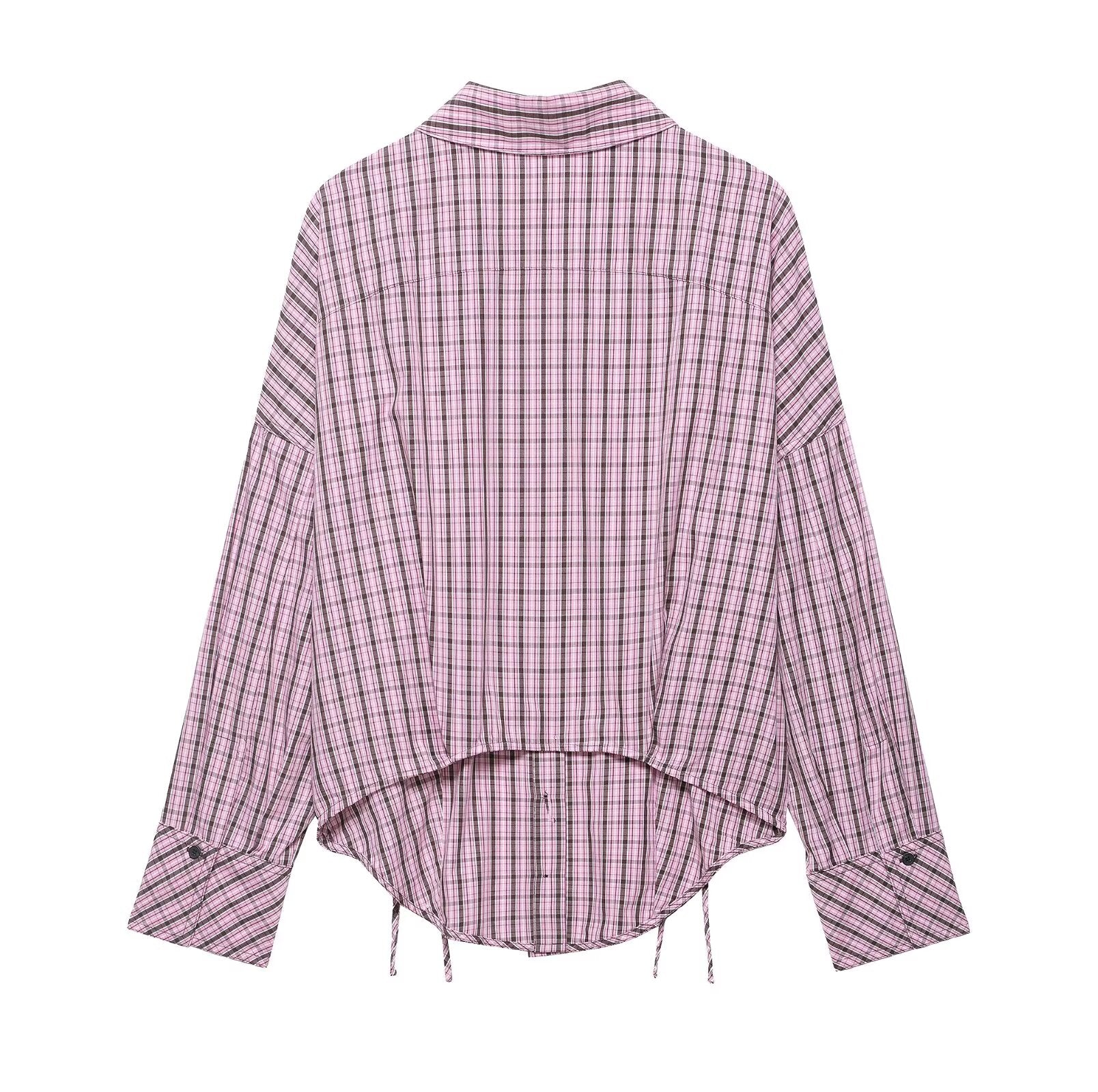 Women's Women Clothing Idle Multiple Wear Plaid Shirt