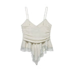 's Girls Bandage Georgette Lace Top With Narrow Straps