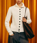 Women's Early Spring Office Eight Strand Knitted Coat