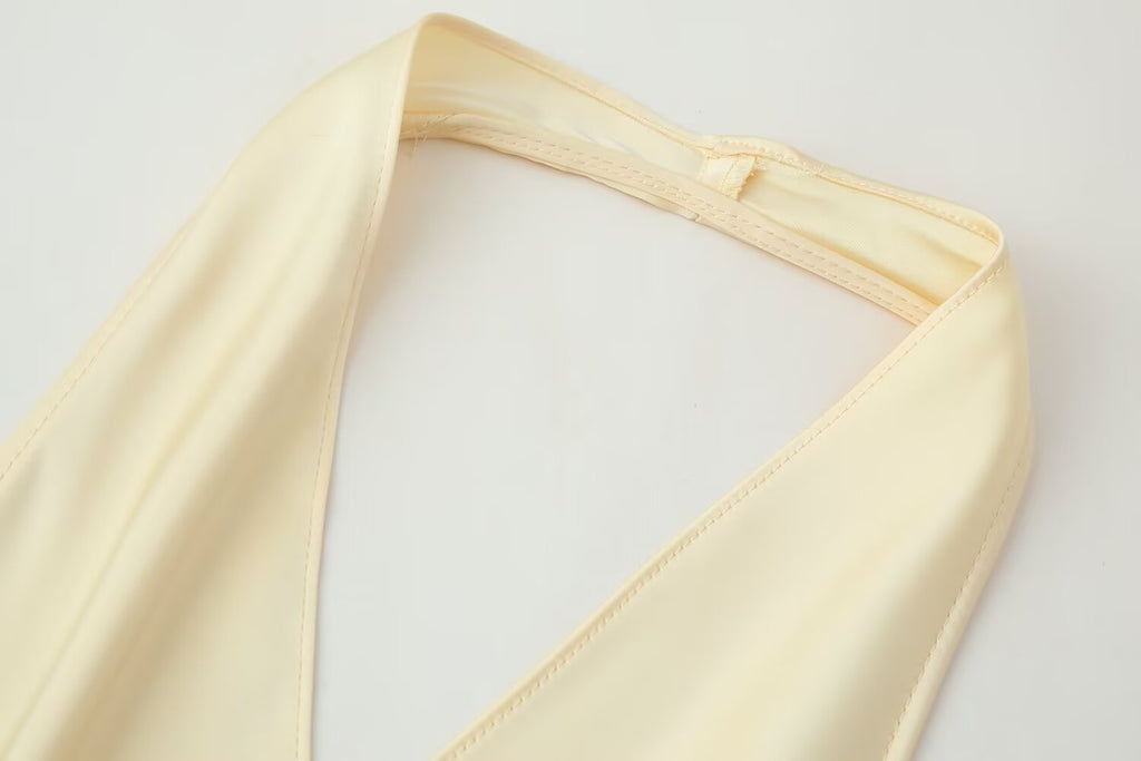 Women's Satin Halter Top