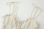 Women's Top With Laminated Decoration Corset Top