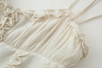 Women's Top With Laminated Decoration Corset Top