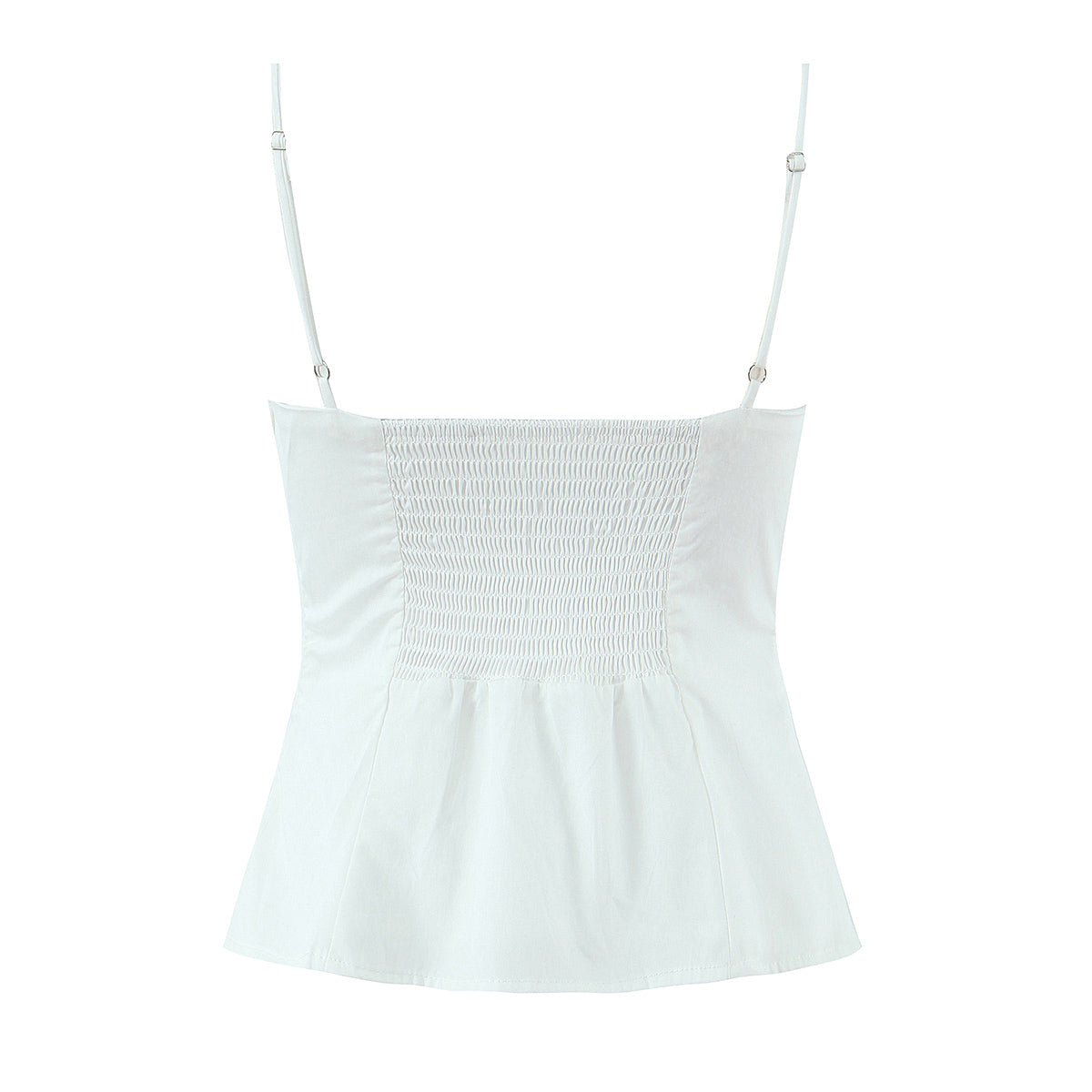 Spring Summer Two Color Lace Waist Slimming Top