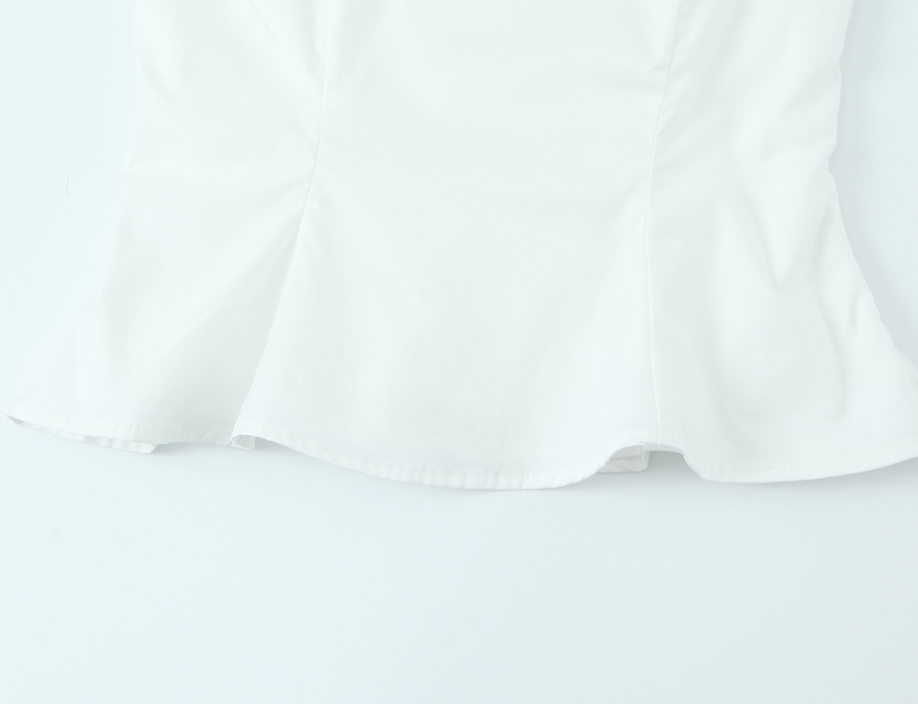 Spring Summer Two Color Lace Waist Slimming Top