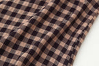 Women's Lace-Trim Check Skirt