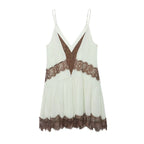 Brown and Green Dress