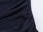 's Slim Fit Silk Net Scarf With Sleeveless Vest Top